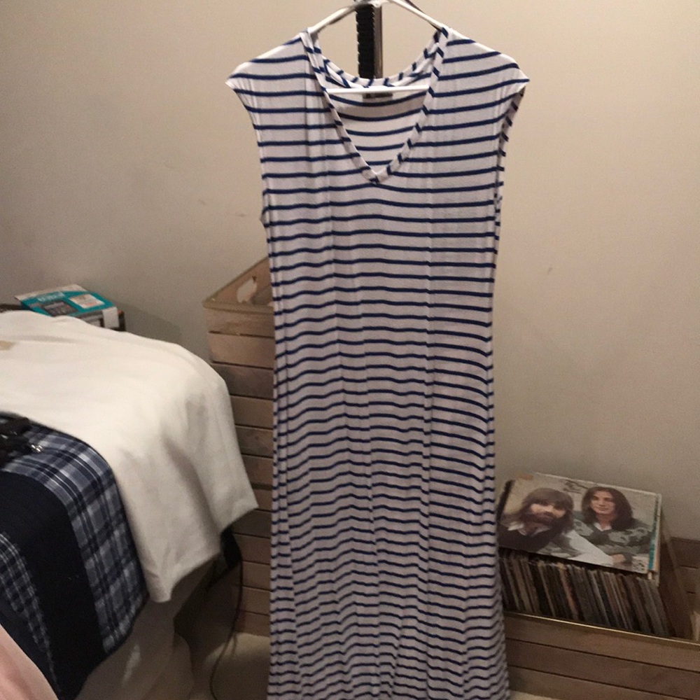 CsBLA Striped maxi dress